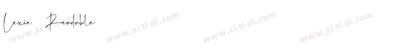Lexie Readable字体转换